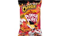 Doritos Xxtra Flamin Hot Nacho chips and Cheetos Flamin Hot Spicy Pepper Puffs