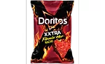 Doritos Xxtra Flamin Hot Nacho chips and Cheetos Flamin Hot Spicy Pepper Puffs