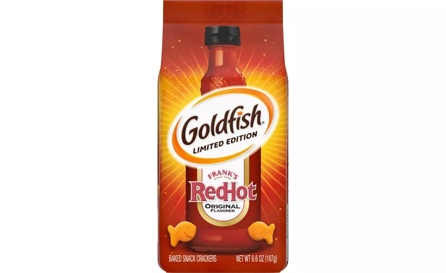 Goldfish brand Franks RedHot crackers