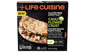 Life Cuisine launches new gluten-free pizza and piadas, and meatless snacks