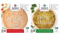 Raised Gluten Free Small-Batch-Made Vegetable Pot Pie and Egg-Less Quiche are Gluten-Free and Vegan 