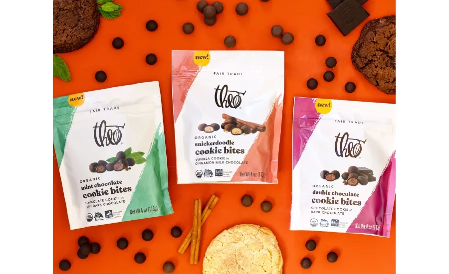 Theo Chocolate recently debuted its new chocolate snack, Cookie Bites.
