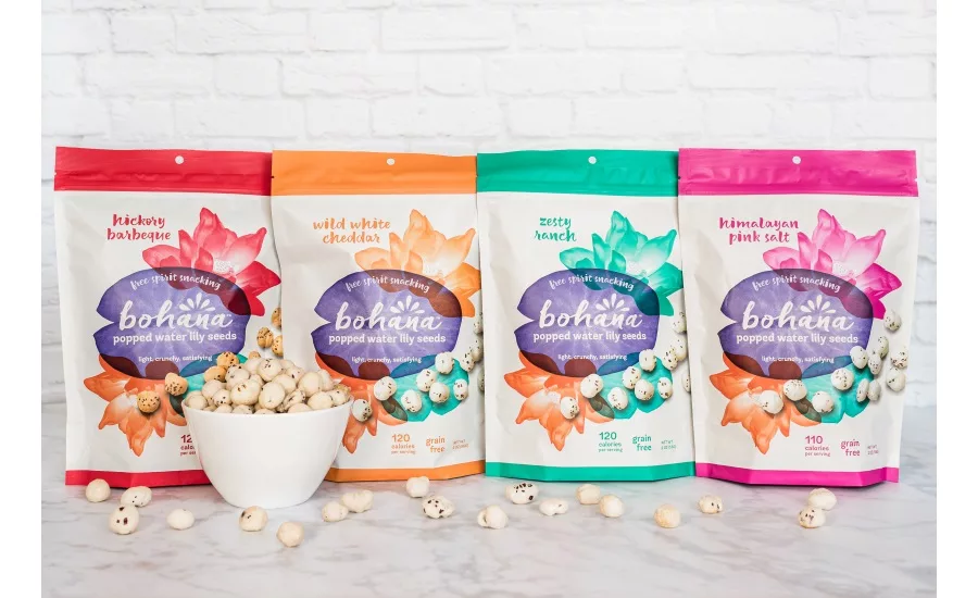 Bohana expands Original Popped Water Lily Seed brand with two new flavors, resealable packaging