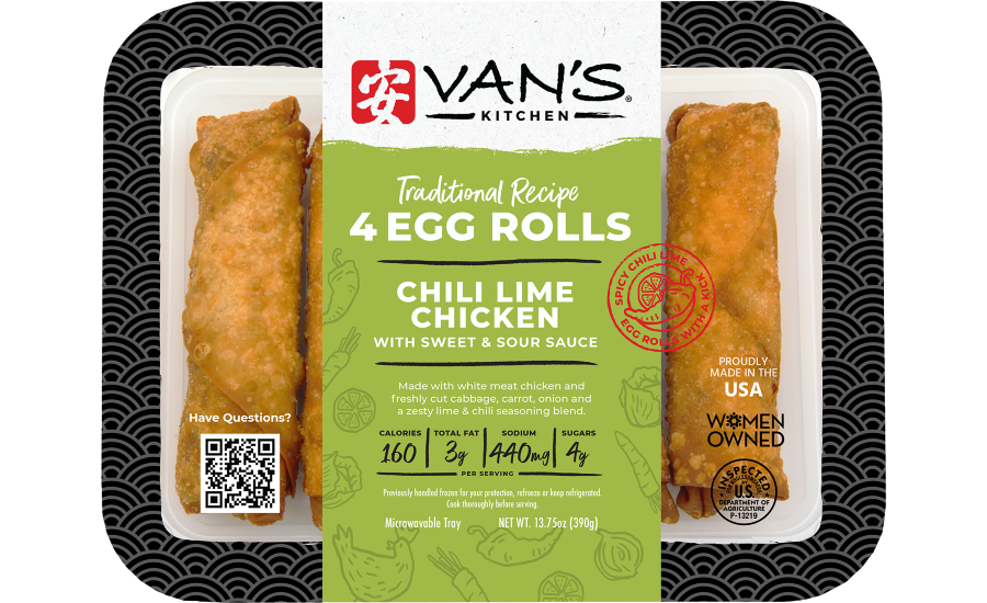 Vans Kitchen Chili Lime Chicken Egg Rolls