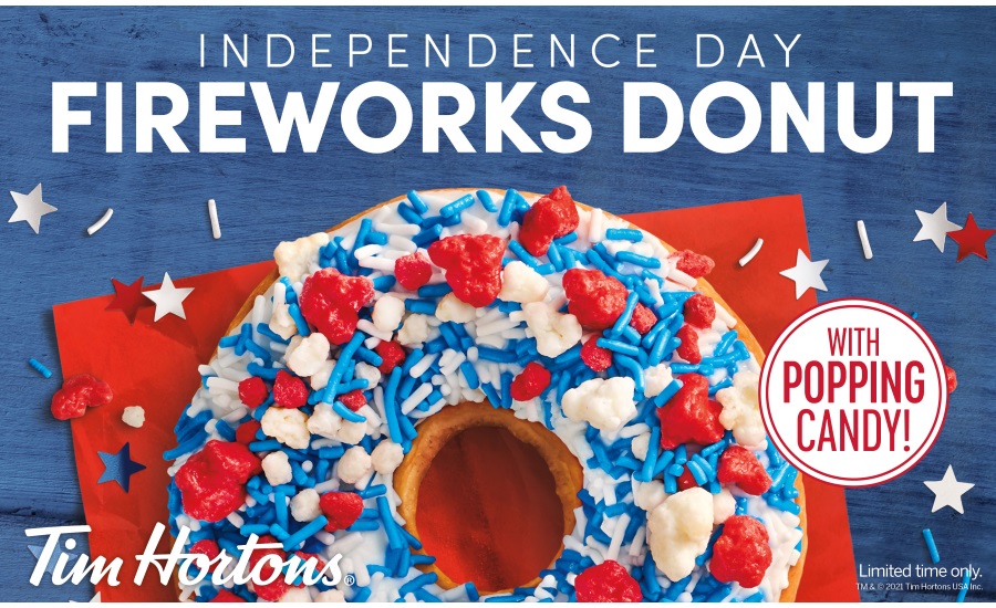Tim Hortons Independence Day Fireworks Donut