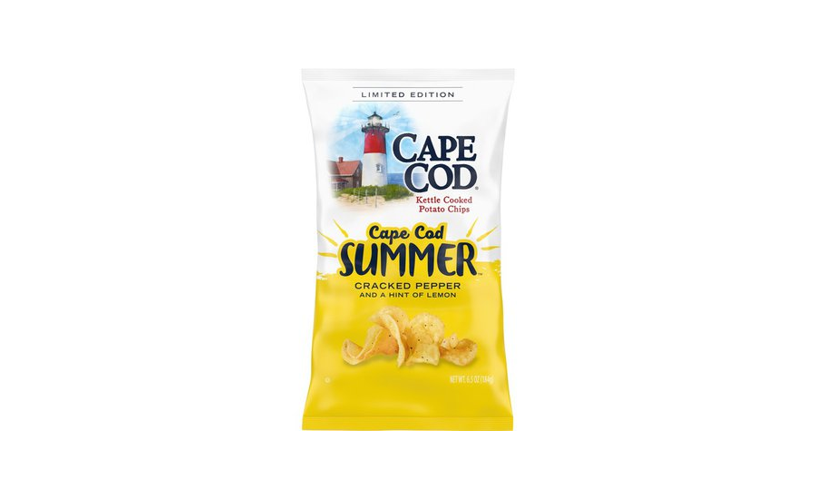 Limited Edition Cape Cod Summer Potato Chips, with cracked black pepper and lemon