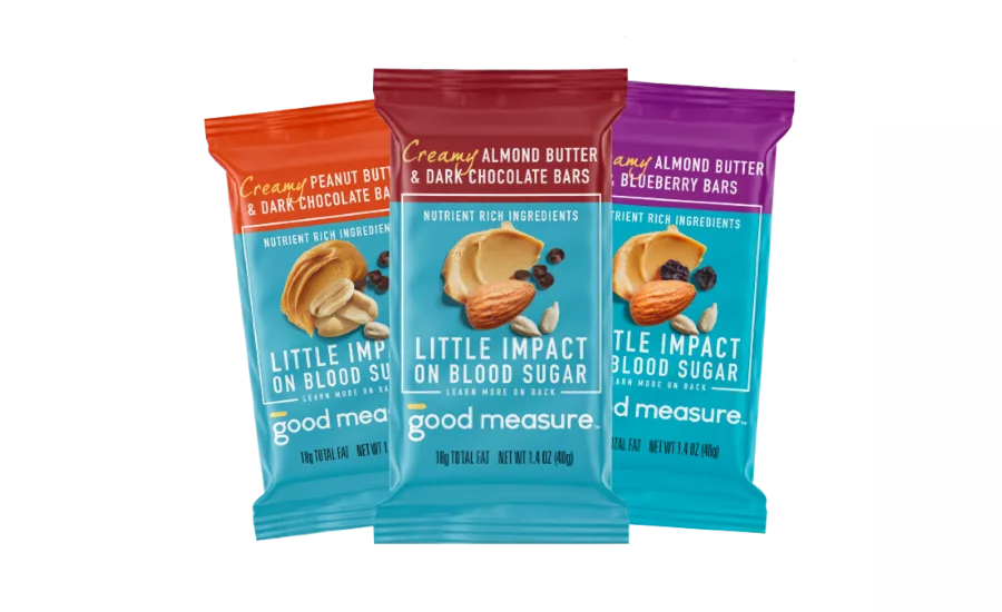 Good Measure creamy nut butter bars and crunchy almond crisps