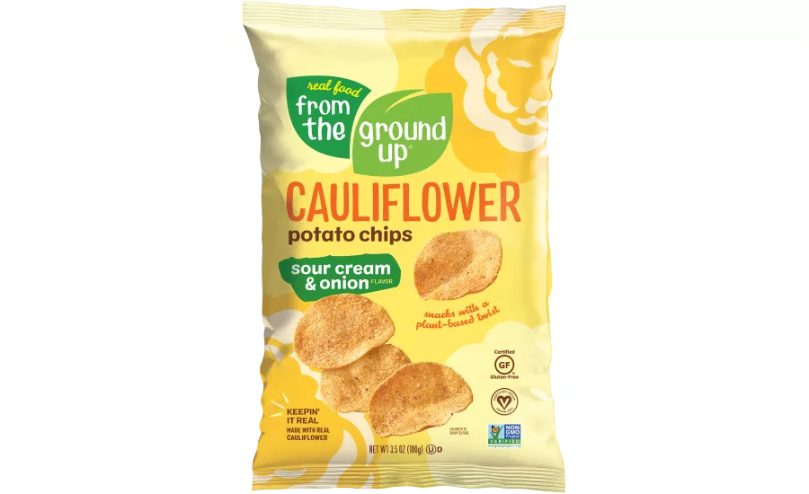 REAL FOOD FROM THE GROUND UP Cauliflower Potato Chips