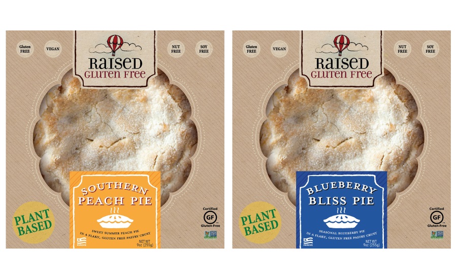 Raised Gluten Free Southern Peach and Blueberry Bliss pies