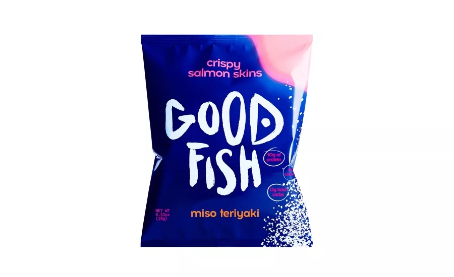 GOODFISH Miso Teriyaki salmon skins