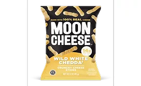 Moon Cheese launches new Crunchy Cheese Sticks flavor, Wild White Chedda'