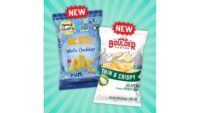Boulder Canyon Thin & Crispy Jalapeño flavored Potato Chips and Good Health White Cheddar ABC Bites
