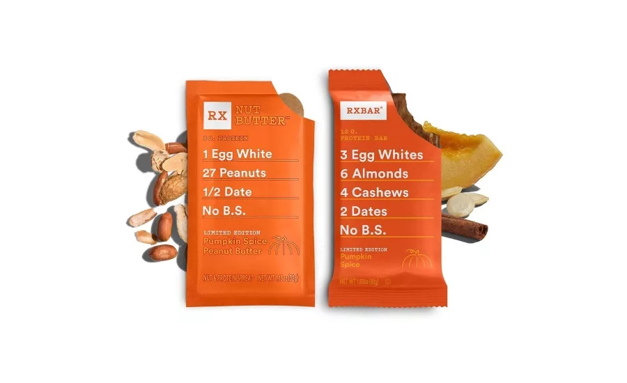 RXBAR Pumpkin Spice and Pumpkin Spice Peanut Butter bars