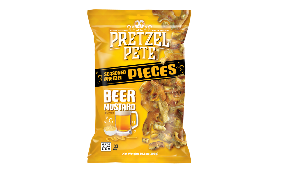 Pretzel Pete Beer Mustard Seasoned Pretzel Pieces