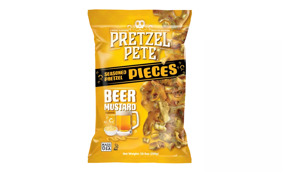 Pretzel Pete Beer Mustard Seasoned Pretzel Pieces