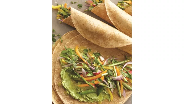Hilltop Hearth Cilantro Chickpea Wrap