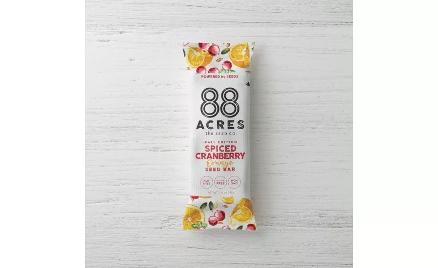 88 Acres Spiced Cranberry Orange Seed + Oat Bars