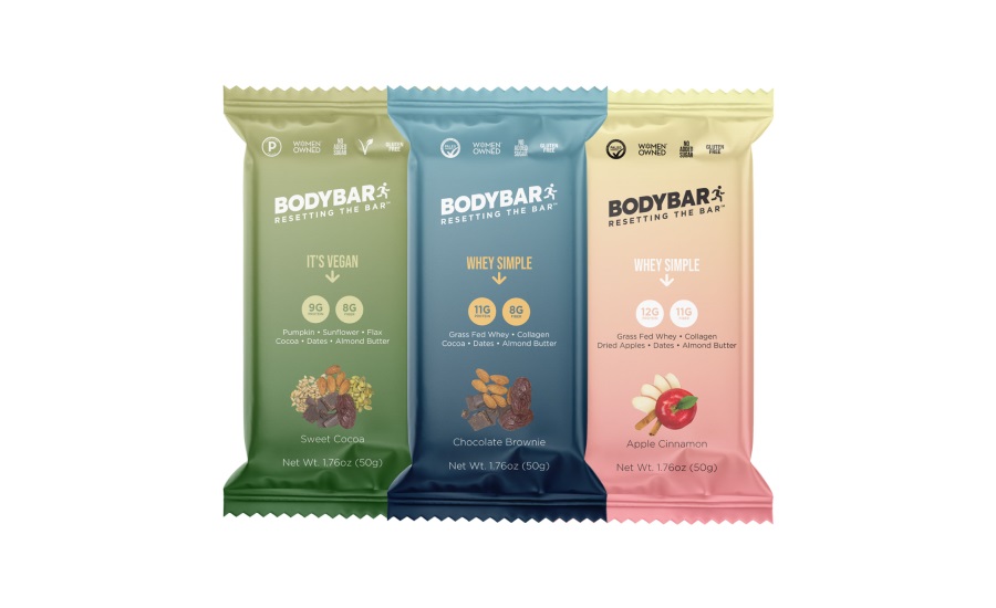 BodyBar Protein Apple Cinnamon, Sweet Cocoa, and Chocolate Brownie Protein Bars