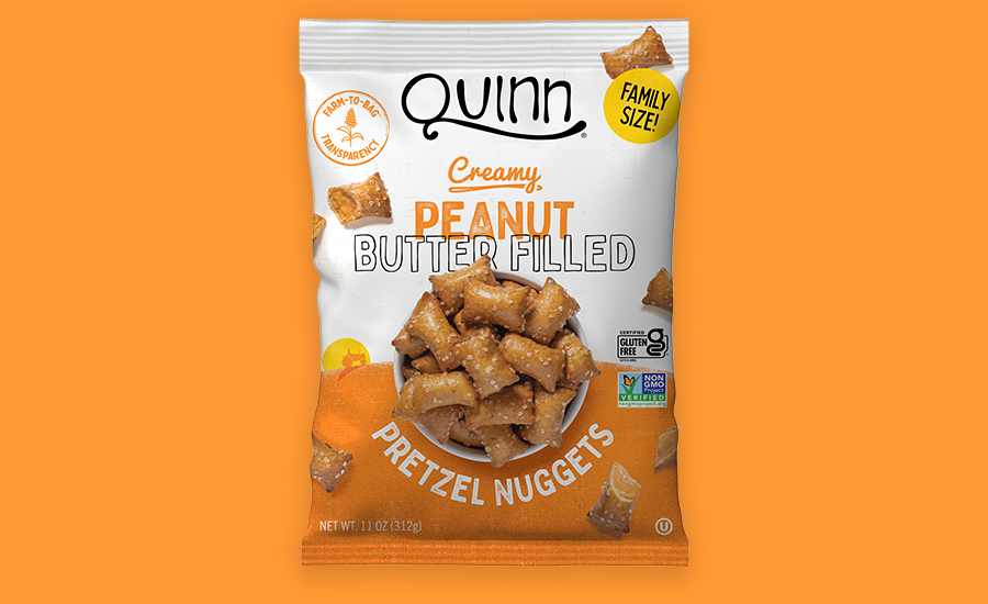 Quinn debuts family-size option for gluten-free Peanut Butter Filled Pretzel Nuggets on Costco.com