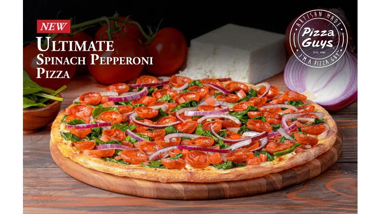 Pizza Guys Ultimate Spinach Pepperoni Pizza