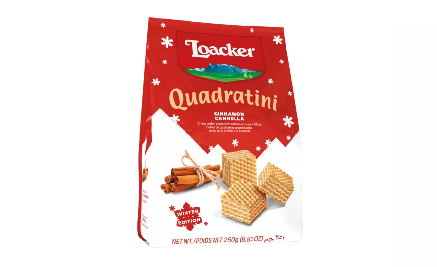 Loacker Winter Edition Quadratini flavors