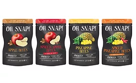 GLK Foods releases OH SNAP! Pickled Fruit snacks