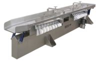 Iso-Flo vibratory conveyor with monobeam construction