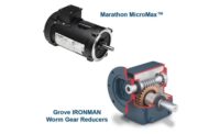Marathon MicroMax motors and Ironman worm gear reducers