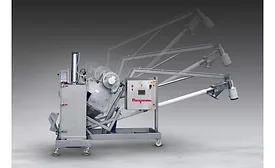 Flexicon mobile sanitary conveyor bag dump system