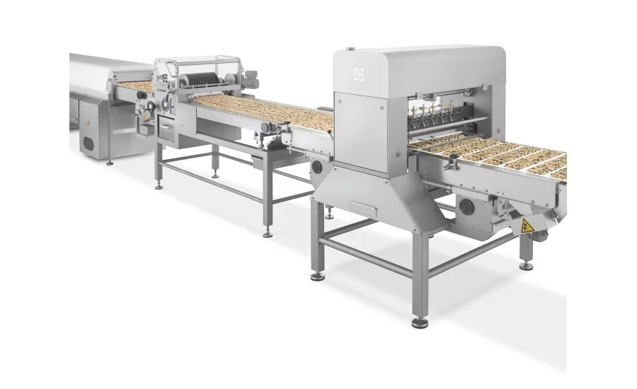 Sollich Miniconbar 400/600 bar forming equipment and Minicoater Enrober MC 420