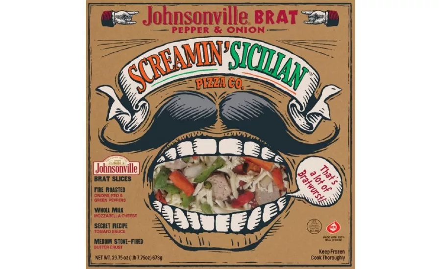 Screamin' Sicilian Johnsonville Brat Wisconsin Pizza