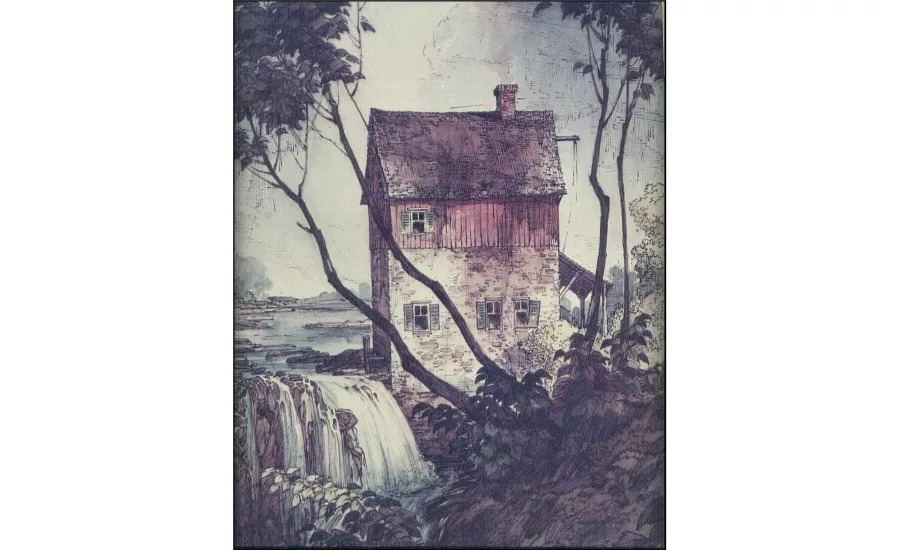 Painting of Hastings Mill