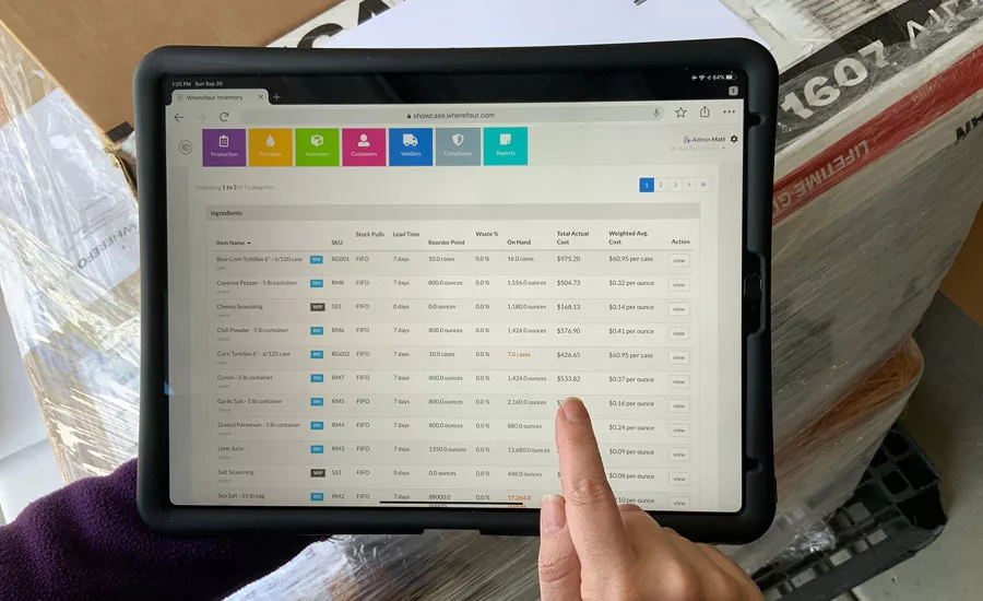 Traceability technologies for food industry regulatory compliance