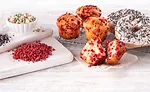 New, on-trend flavors and colors for snacks sweet baked goods