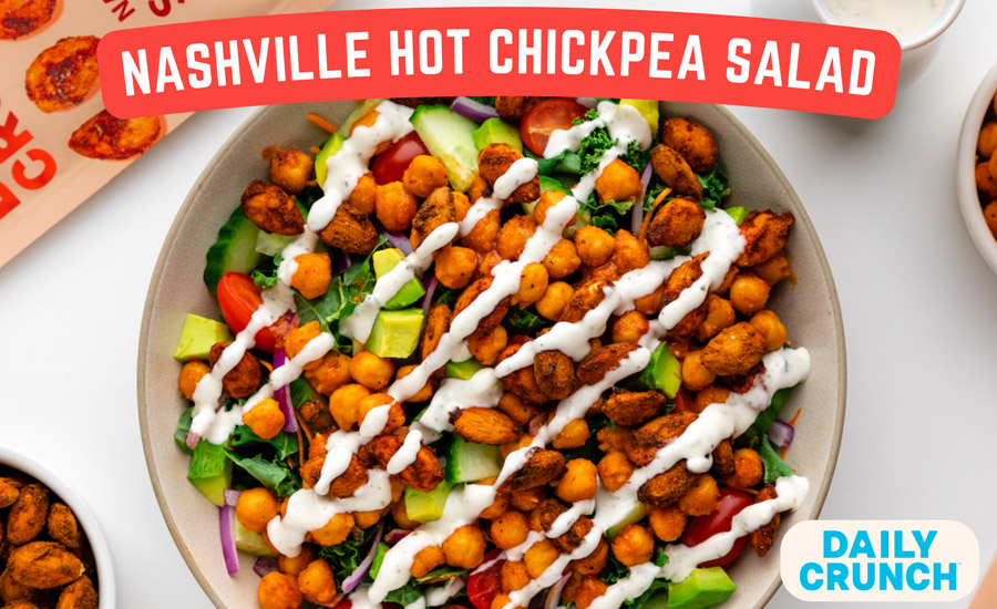 Nashville hot chickpea salad