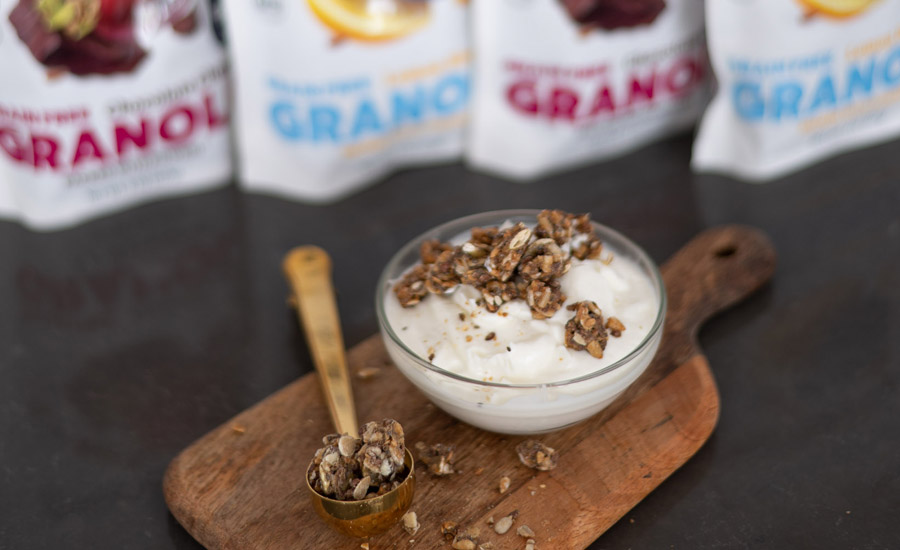 Yogurt and Granola in a bowl