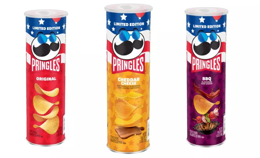 Pringles brand Fourth of July special edition cans