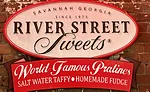 River Street Sweets World Famous Pralines Sign