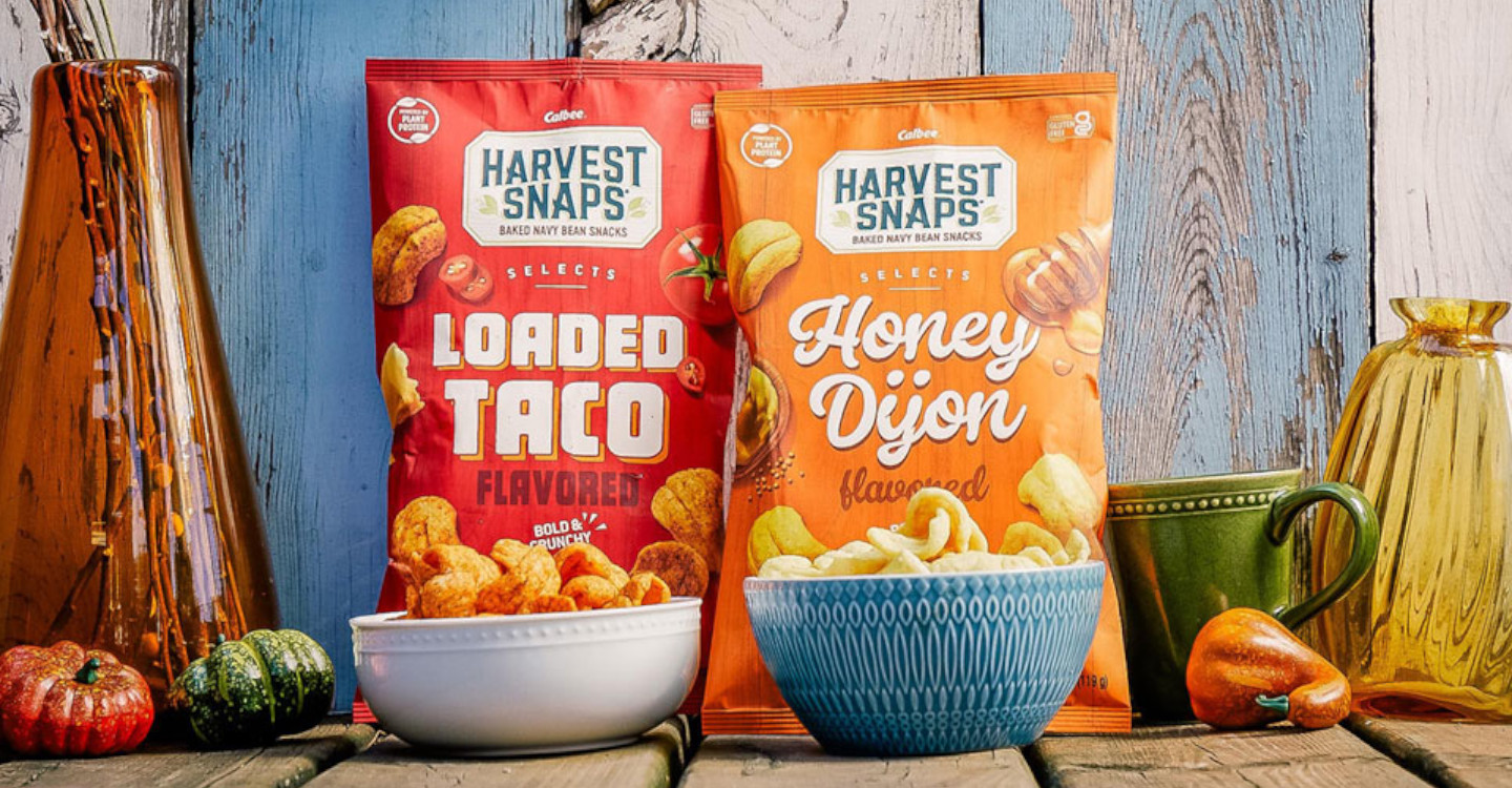 Harvest Snaps loaded taco and honey dijon