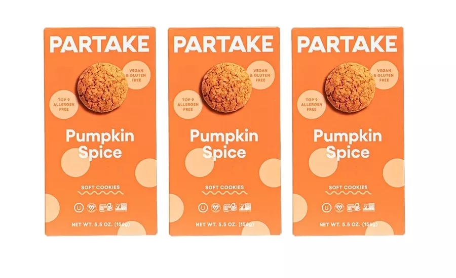 Partake Foods Soft Baked Pumpkin Spice Cookies