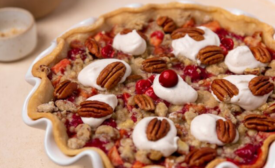 cherry and walnut pie