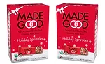 MadeGood Holiday Sprinkles Drizzled Granola Mini Bars