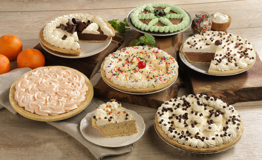 various flavors of pies