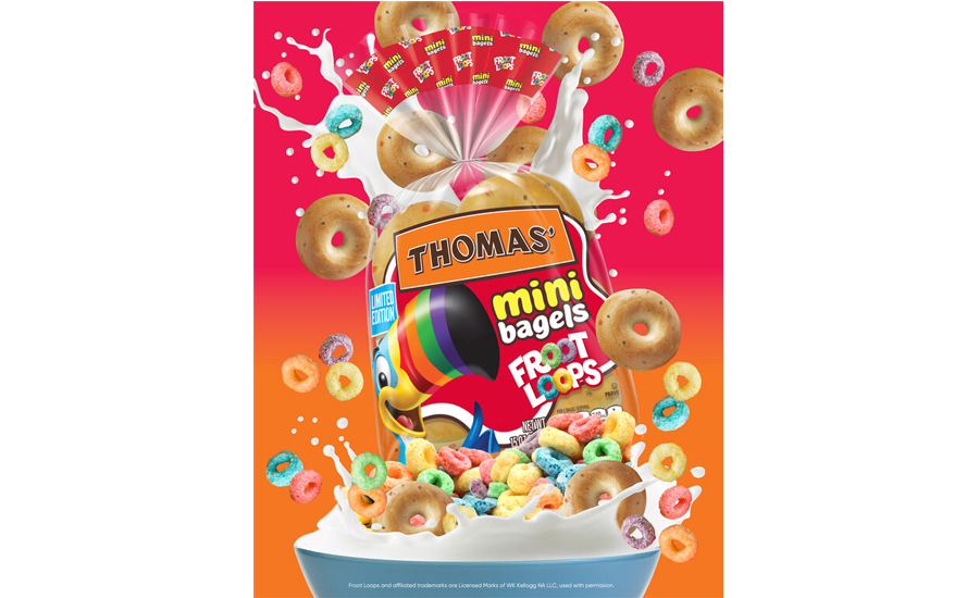 Froot Loops mini bagels