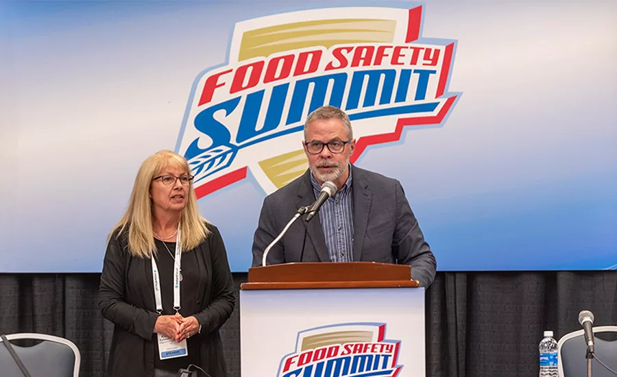 two speakers at food safety summit