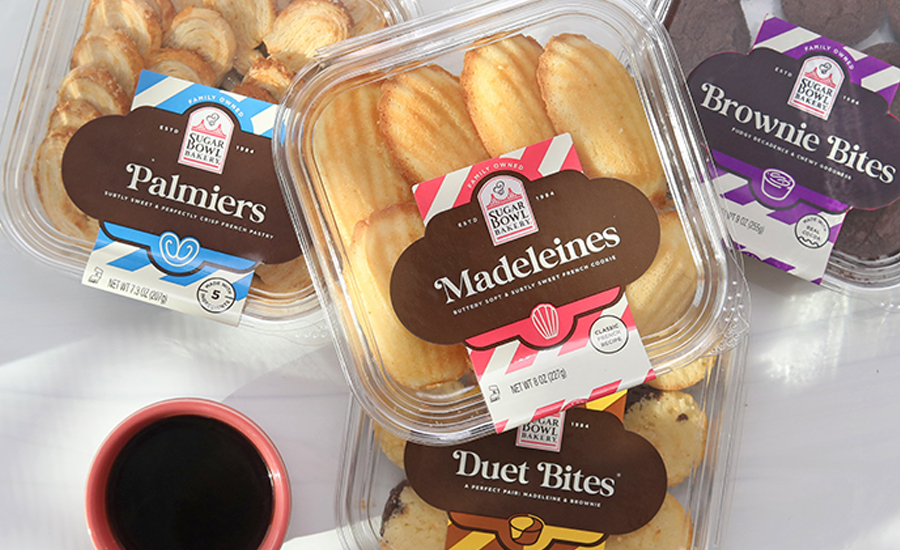 Packages of various Sugar Bowl Bakery products