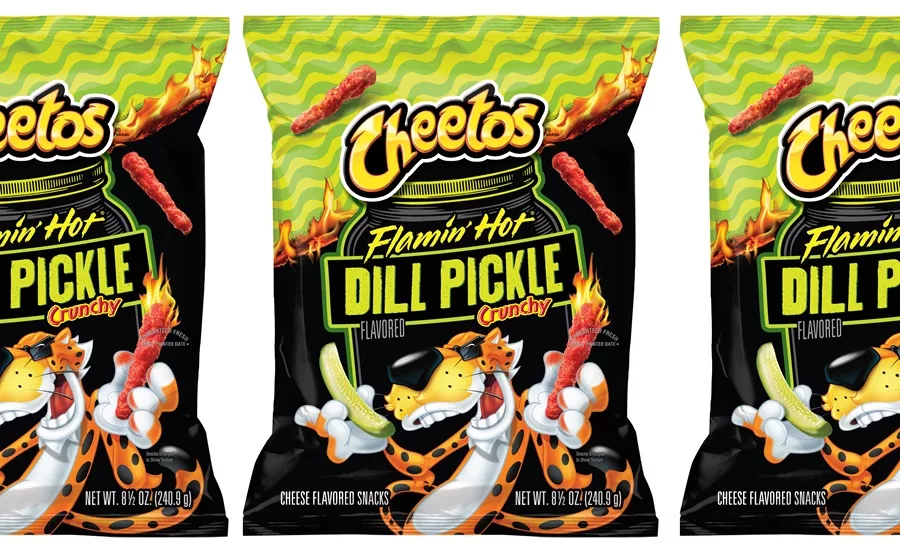 Cheetos dill pickle chips