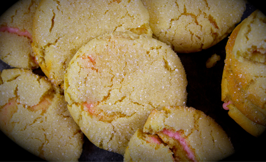 raspberry filling cookies