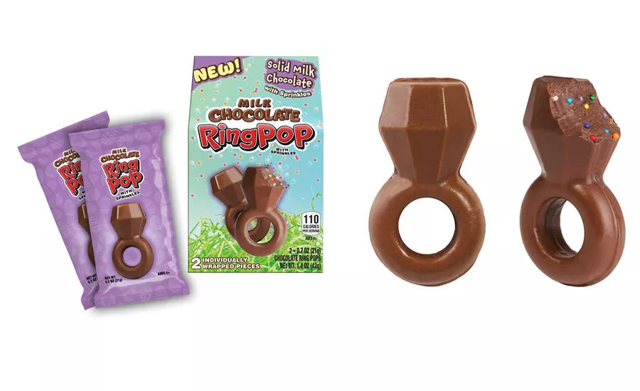 Milk Chocolate Ring Pop with Sprinkles