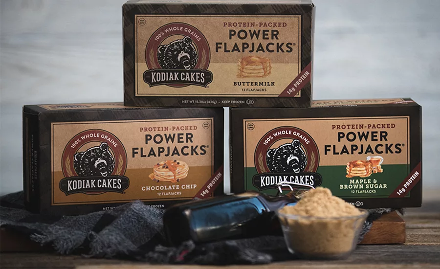 various flavors of Kodiak Cakes Protein-Packed Power Flapjacks